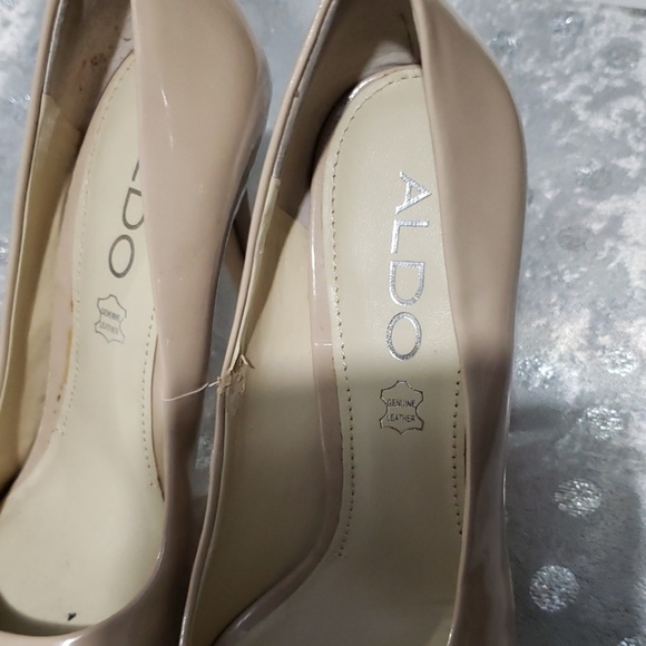 ALDO WOMEN'S BEIGE PLATFORM HIGH HEELS SIZE 6 - Picture 4 of 8